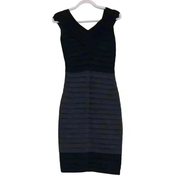 Joseph Ribkoff Dress Size 8 Ruffle Layered Stretch Career Party Cocktail Formal - Picture 8 of 12